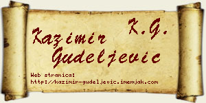 Kazimir Gudeljević vizit kartica